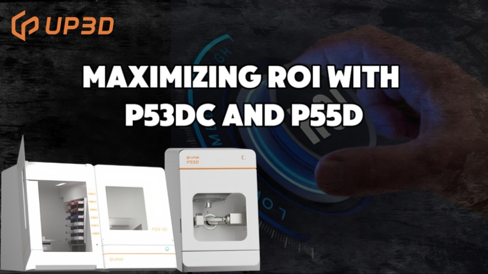 Wide range of dental materials including zirconia, PMMA, PEEK, composite resins and wax discs milled by UP3D P53DC and P55D dental milling machines