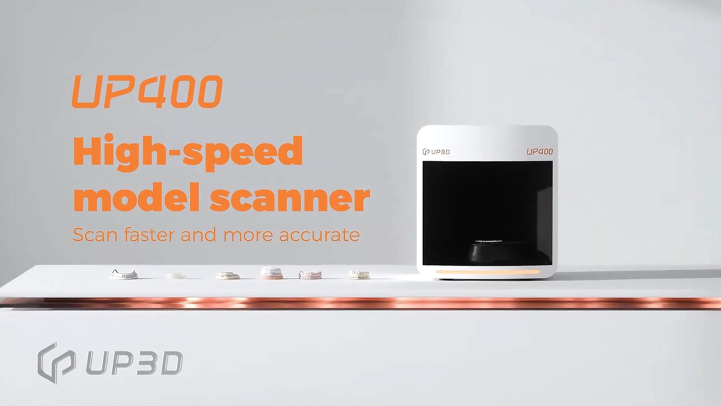 UP3D UP400 high-speed dental model scanner designed for fast and accurate scanning in dental labs