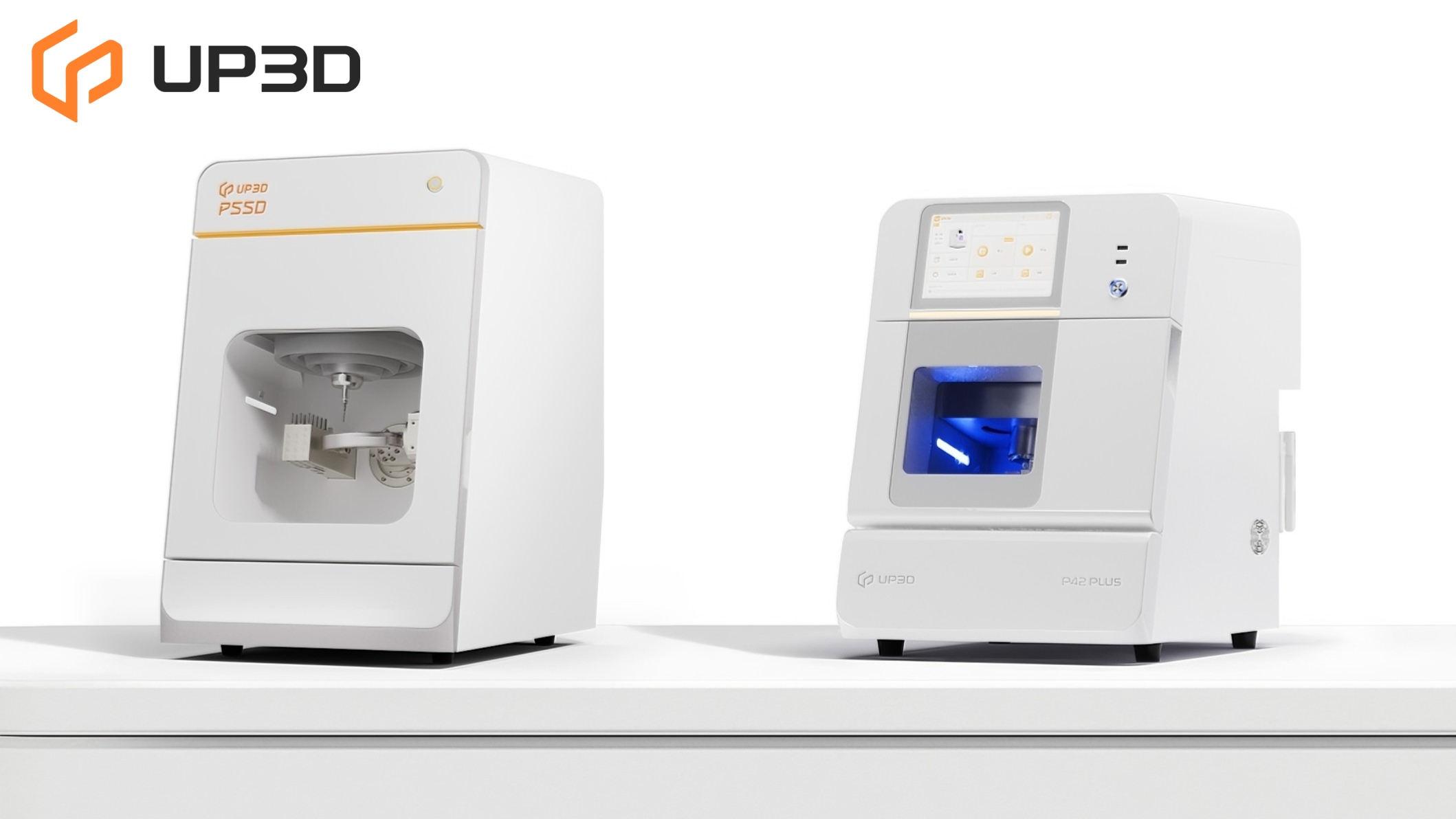 UP3D P55D and P42 PLUS dental milling machines for CAD/CAM restorations